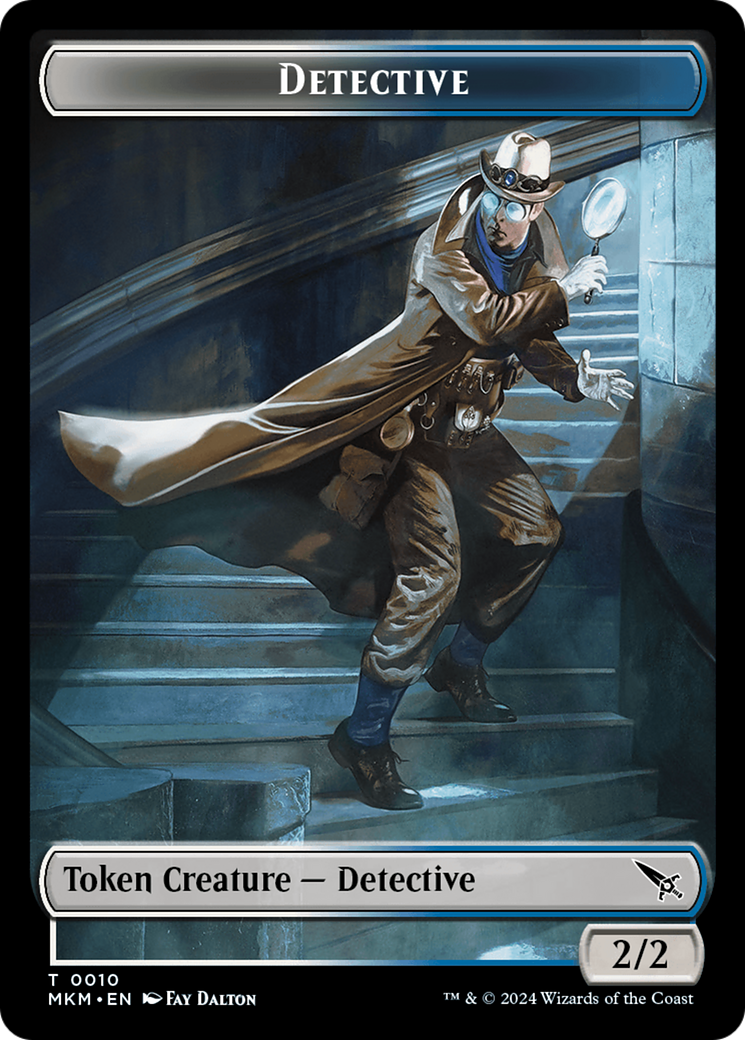 Detective // Voja Fenstalker Double-Sided Token [Murders at Karlov Manor Tokens] | The CG Realm