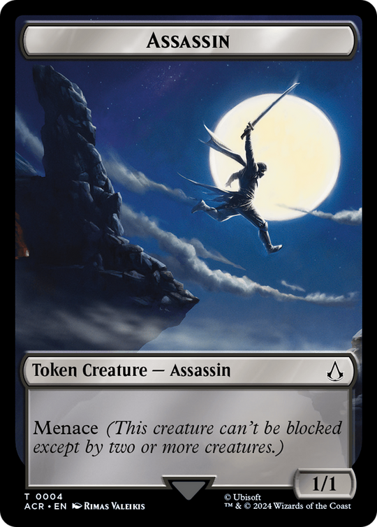 Assassin // Emblem - The Capitoline Triad Double-Sided Token (ACR-4 // 7) - Assassin's Creed Tokens Foil