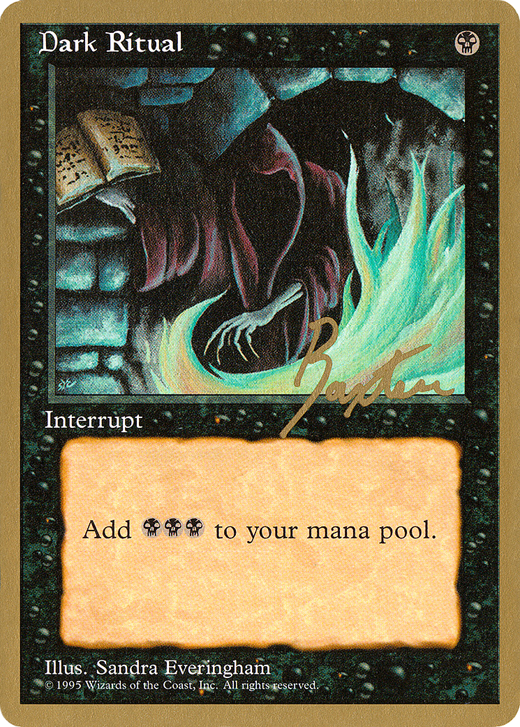 Dark Ritual - 1996 George Baxter (4ED) (WCD-) - Pro Tour Collector Set