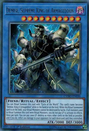Demise, Supreme King of Armageddon (CYHO-EN030) - Cybernetic Horizon Unlimited
