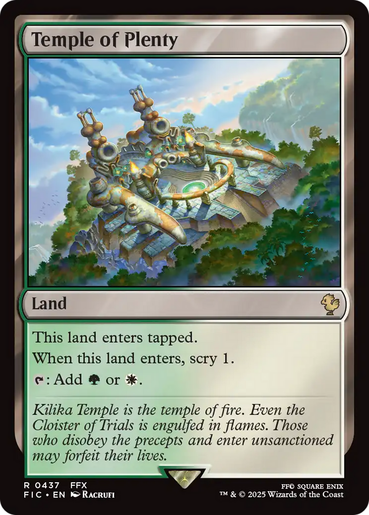 Temple of Plenty [FINAL FANTASY Commander] | The CG Realm