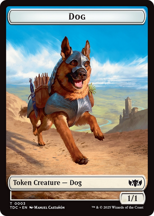 Dog // Goblin Double-Sided Token (TDC-3 // 12) - Commander: Tarkir: Dragonstorm