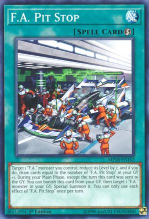 F.A. Pit Stop (MP18-EN162) - 2018 Mega-Tins Mega Pack 1st Edition