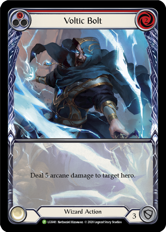 Voltic Bolt (Red) [LGS041] (Promo)  Rainbow Foil | The CG Realm