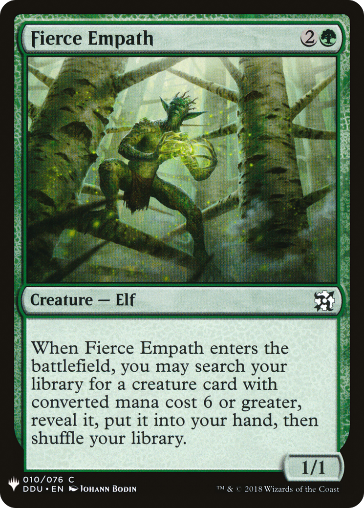 Fierce Empath (LIST-DDU-10) - The List