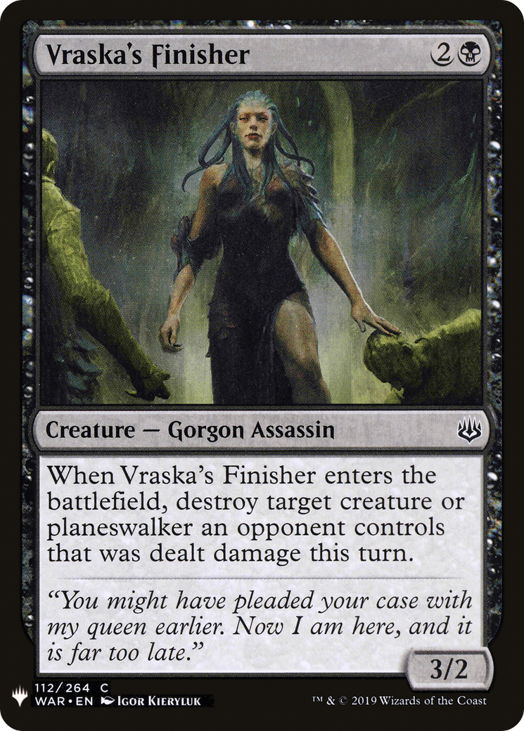 Vraska's Finisher (LIST-WAR-112) - The List