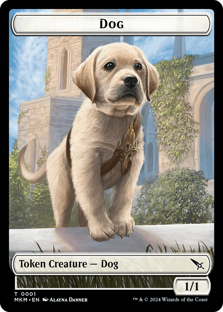 Detective // Dog Double-Sided Token [Murders at Karlov Manor Tokens] | The CG Realm