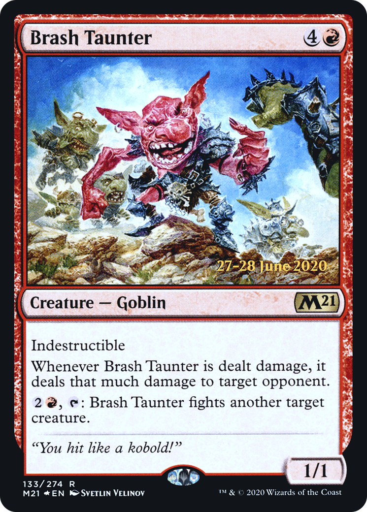 Brash Taunter (PRE-133S) - Core Set 2021 Promos Foil