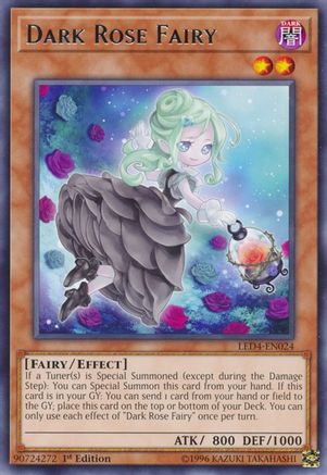 Dark Rose Fairy (LED4-EN024) - Legendary Duelists: Sisters of the Rose 1st Edition