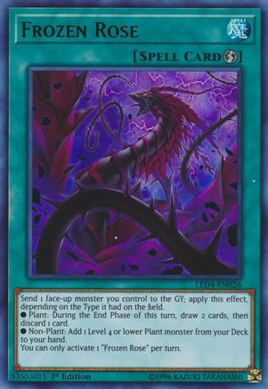 Frozen Rose (LED4-EN026) - Legendary Duelists: Sisters of the Rose 1st Edition