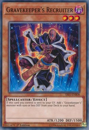 Gravekeeper's Recruiter (SS01-ENB08) - Speed Duel Decks: Destiny Masters 1st Edition