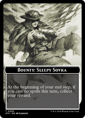 Bounty: Sleepy Sovka // Bounty Rules Double-Sided Token [Outlaws of Thunder Junction Commander Tokens] | The CG Realm