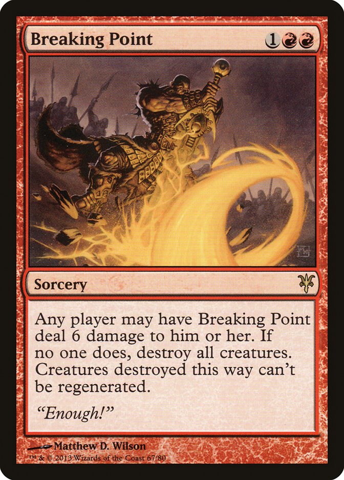 Breaking Point [Duel Decks: Sorin vs. Tibalt] | The CG Realm