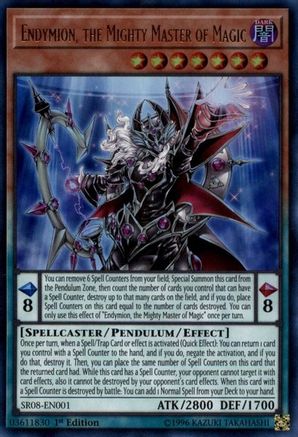 Endymion, the Mighty Master of Magic (SR08-EN001) - Structure Deck: Order of the Spellcasters 1st Edition