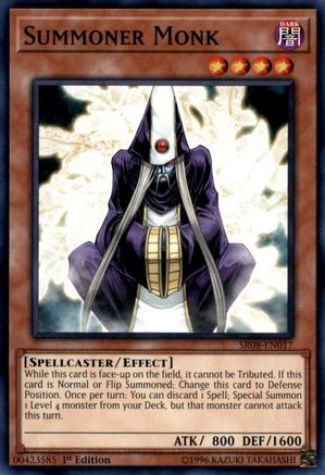 Summoner Monk (SR08-EN017) - Structure Deck: Order of the Spellcasters 1st Edition