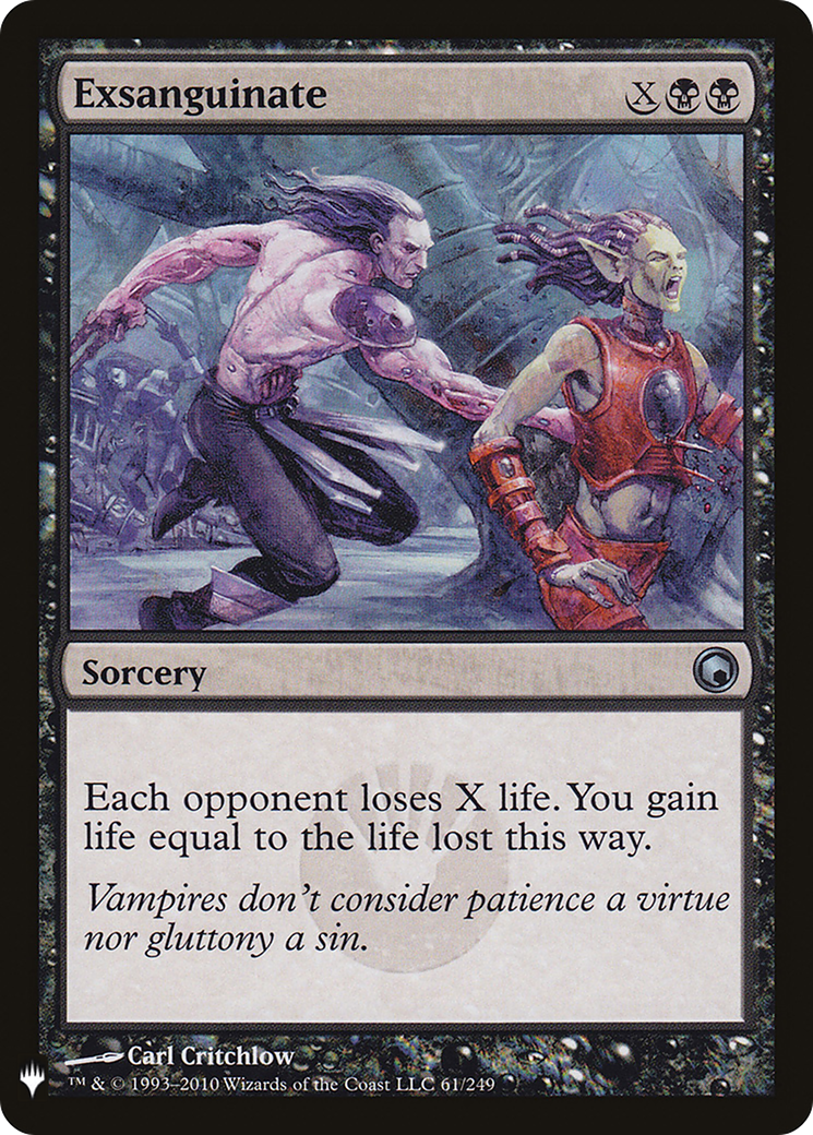 Exsanguinate (LIST-061) - The List