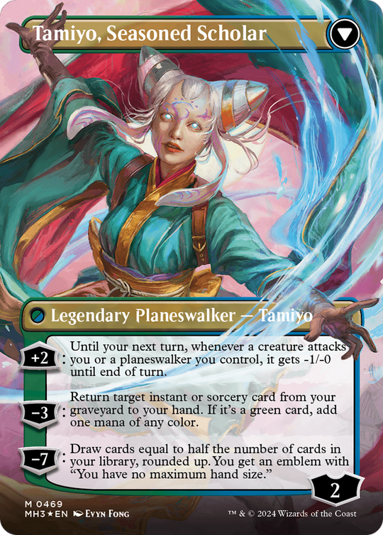 Tamiyo, Inquisitive Student (Borderless) (Textured Foil) (MH3-469) - Modern Horizons 3 Foil