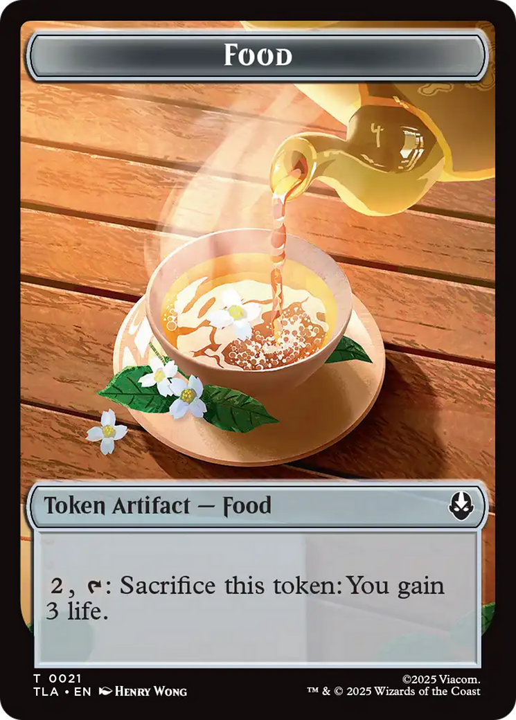 Monk // Food (0021) Double-Sided Token [Avatar: The Last Airbender Tokens] | The CG Realm