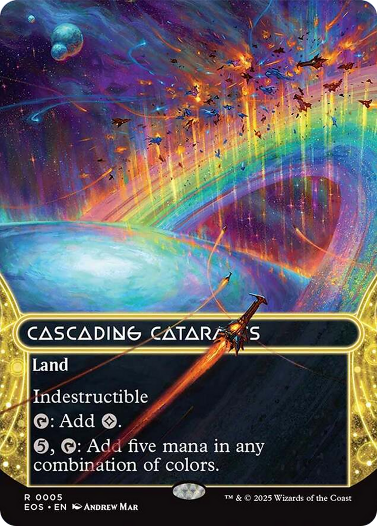 Cascading Cataracts (0005) (Borderless) [Edge of Eternities: Stellar Sights] | The CG Realm