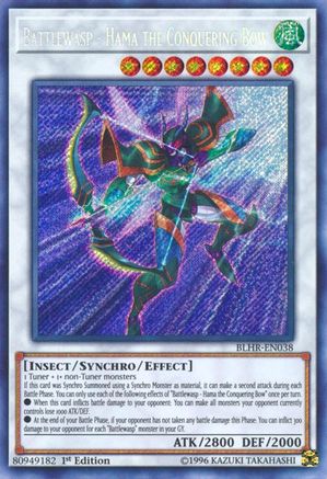 Battlewasp - Hama the Conquering Bow (BLHR-EN038) - Battles of Legend: Hero's Revenge 1st Edition