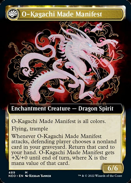 The Kami War (Extended Art) (NEO-489) - Kamigawa: Neon Dynasty: (Extended Art, fandfc, enchantment)