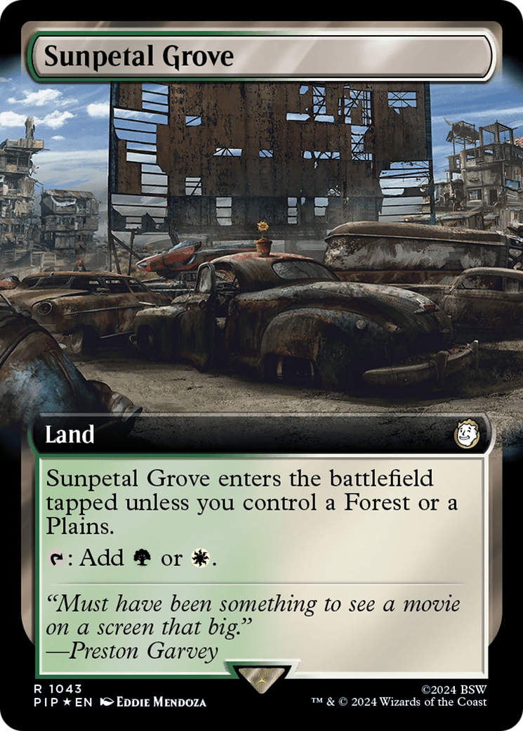 Sunpetal Grove (Extended Art) (Surge Foil) [Fallout] | The CG Realm
