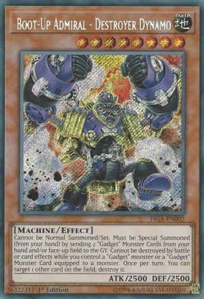 Boot-Up Admiral - Destroyer Dynamo (FIGA-EN002) - Fists of the Gadgets 1st Edition