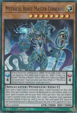 Mythical Beast Master Cerberus (FIGA-EN059) - Fists of the Gadgets 1st Edition