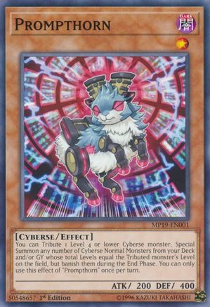 Prompthorn (MP19-EN001) - 2019 Gold Sarcophagus Tin Mega Pack Unlimited