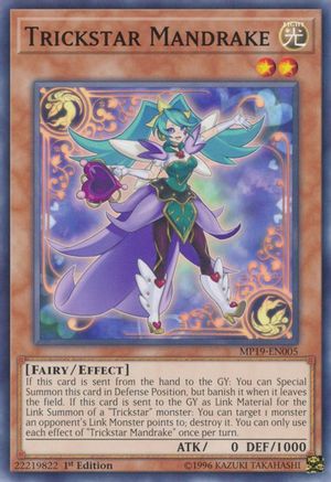 Trickstar Mandrake (MP19-EN005) - 2019 Gold Sarcophagus Tin Mega Pack Unlimited