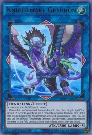 Knightmare Gryphon (MP19-EN029) - 2019 Gold Sarcophagus Tin Mega Pack Unlimited