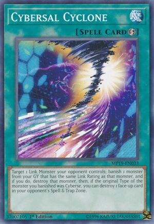 Cybersal Cyclone (MP19-EN033) - 2019 Gold Sarcophagus Tin Mega Pack Unlimited