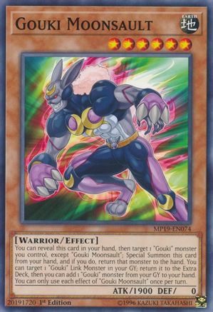 Gouki Moonsault (MP19-EN074) - 2019 Gold Sarcophagus Tin Mega Pack Unlimited