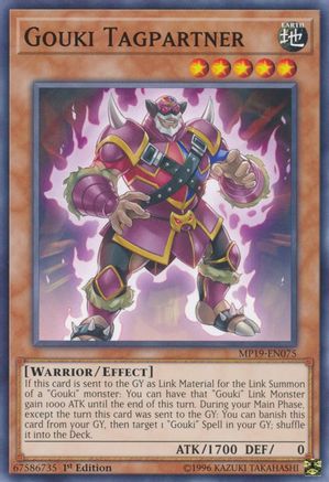 Gouki Tagpartner (MP19-EN075) - 2019 Gold Sarcophagus Tin Mega Pack Unlimited