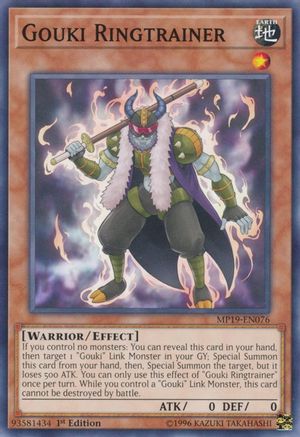 Gouki Ringtrainer (MP19-EN076) - 2019 Gold Sarcophagus Tin Mega Pack Unlimited