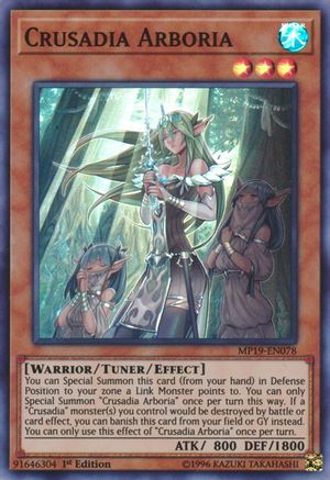 Crusadia Arboria (MP19-EN078) - 2019 Gold Sarcophagus Tin Mega Pack Unlimited