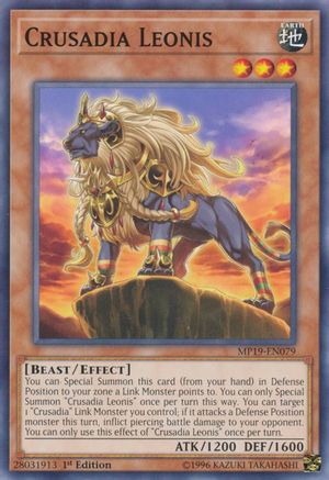 Crusadia Leonis (MP19-EN079) - 2019 Gold Sarcophagus Tin Mega Pack Unlimited