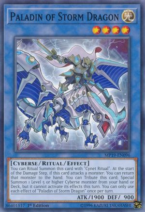 Paladin of Storm Dragon (MP19-EN096) - 2019 Gold Sarcophagus Tin Mega Pack Unlimited