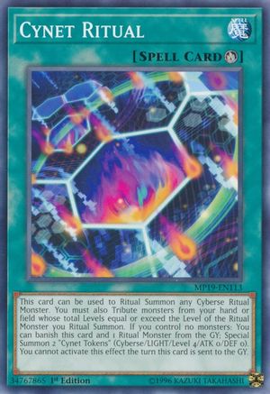 Cynet Ritual (MP19-EN113) - 2019 Gold Sarcophagus Tin Mega Pack Unlimited