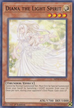 Diana the Light Spirit (MP19-EN174) - 2019 Gold Sarcophagus Tin Mega Pack Unlimited