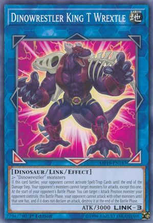 Dinowrestler King T Wrextle (MP19-EN187) - 2019 Gold Sarcophagus Tin Mega Pack Unlimited