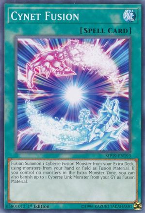 Cynet Fusion (MP19-EN193) - 2019 Gold Sarcophagus Tin Mega Pack Unlimited