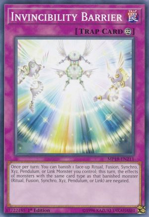 Invincibility Barrier (MP19-EN211) - 2019 Gold Sarcophagus Tin Mega Pack Unlimited