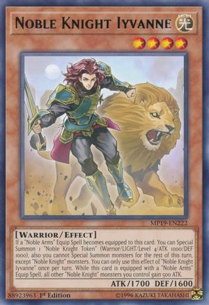 Noble Knight Iyvanne (MP19-EN222) - 2019 Gold Sarcophagus Tin Mega Pack Unlimited