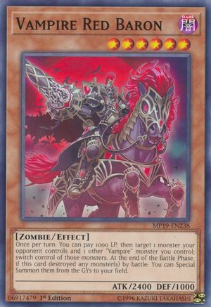 Vampire Red Baron (MP19-EN238) - 2019 Gold Sarcophagus Tin Mega Pack Unlimited