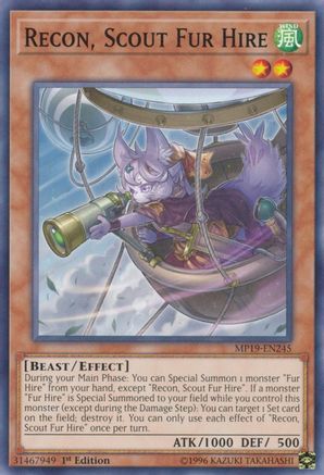Recon, Scout Fur Hire (MP19-EN245) - 2019 Gold Sarcophagus Tin Mega Pack Unlimited
