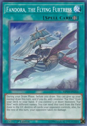 Fandora, the Flying Furtress (MP19-EN254) - 2019 Gold Sarcophagus Tin Mega Pack Unlimited