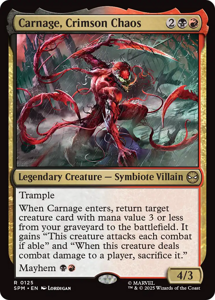 Carnage, Crimson Chaos [Marvel's Spider-Man] | The CG Realm