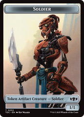 Solider (0032) // Copy Double-Sided Token [Tarkir: Dragonstorm Commander Tokens] | The CG Realm