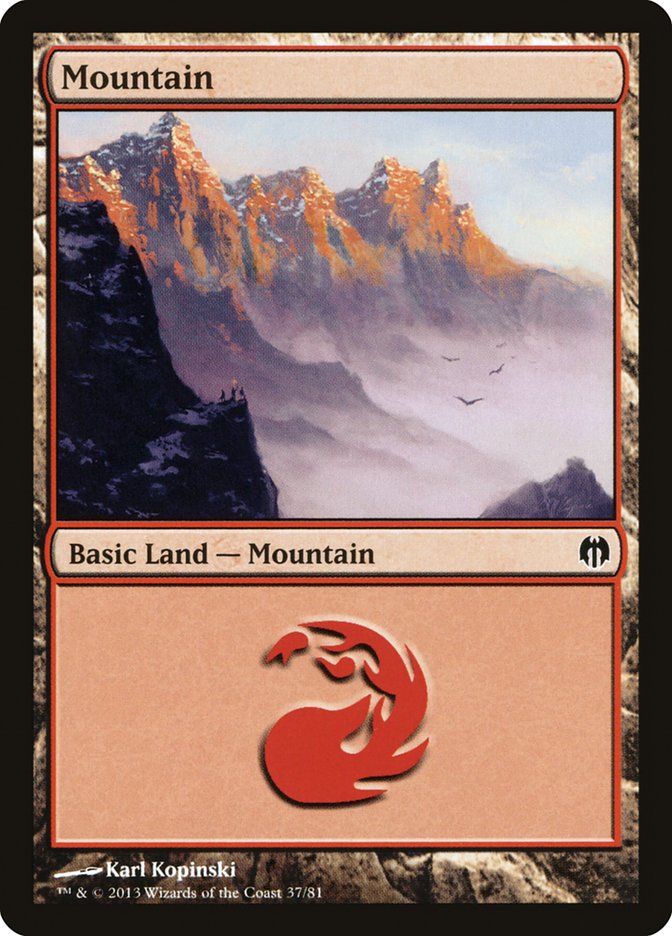 Mountain (37) [Duel Decks: Heroes vs. Monsters] | The CG Realm